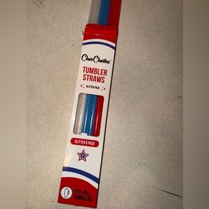 Stanley Char charms 6 pack 40oz USA glitter straws